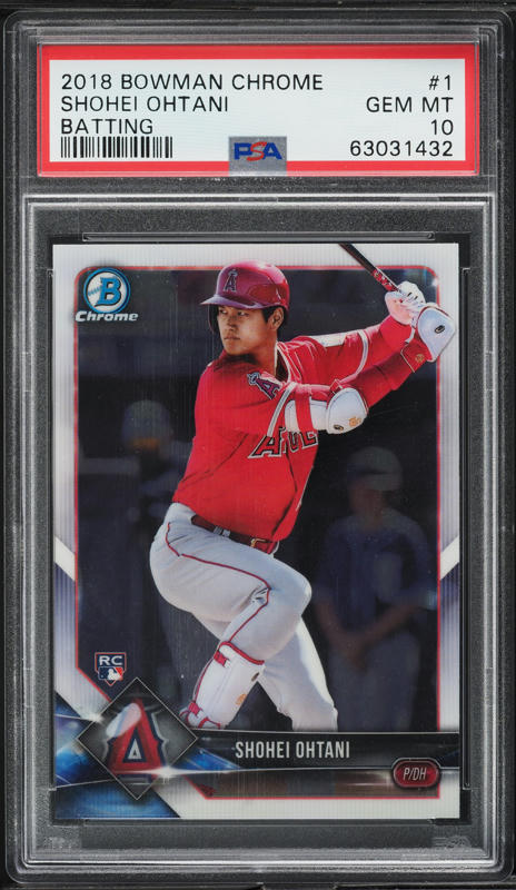 その他 Shohei Ohtani 2018 Bowman Chrome Rookie 2018 Bowman Chrome Batting Shohei Ohtani ROOKIE #1 PSA 10