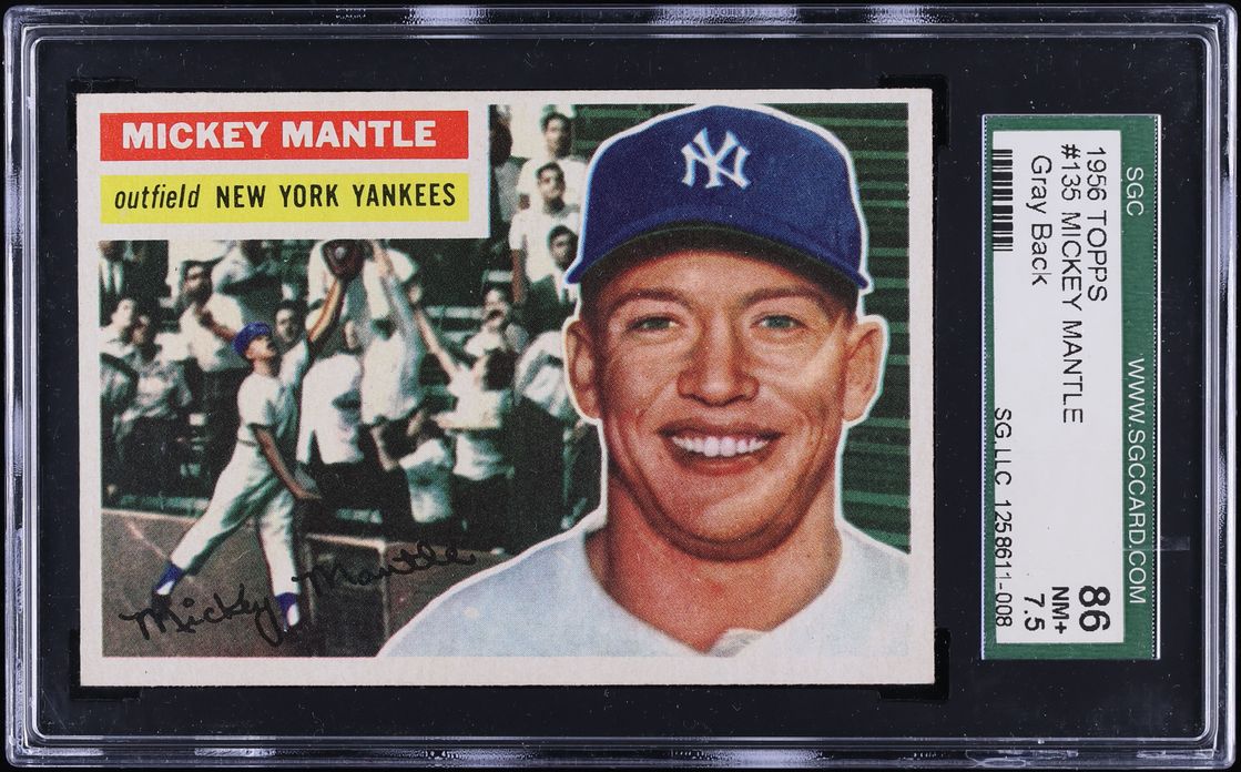 1956 Topps Mickey Mantle #135 SGC 7.5 NRMT+