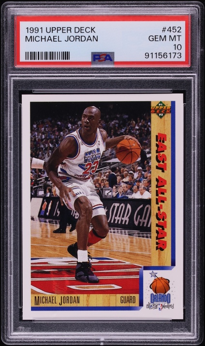 1991 Upper Deck Basketball Michael Jordan #452 PSA 10 GEM MINT