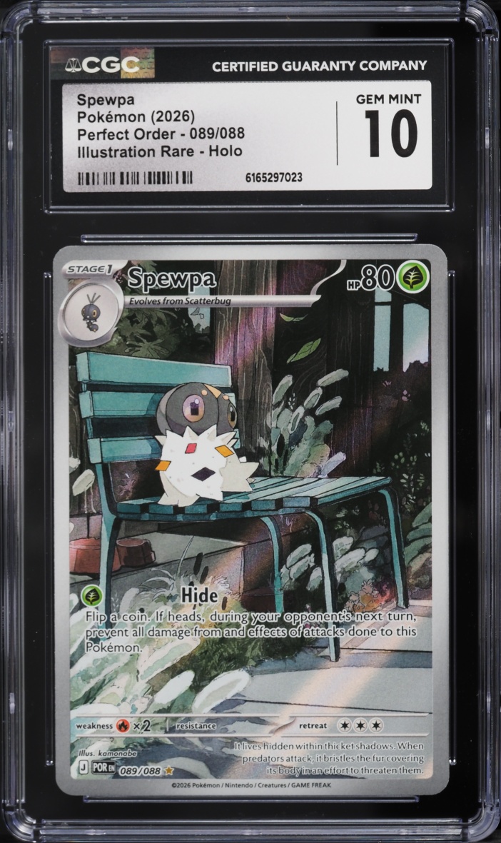 2026 Pokemon Mega Evolution Perfect Order IR Spewpa #89 CGC 10 GEM MINT