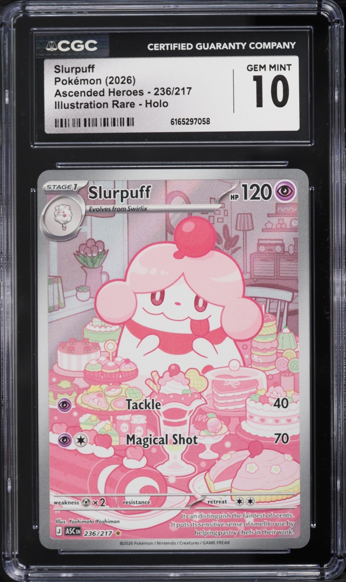 2026 Pokemon Mega Evolution Ascended Heroes IR Slurpuff #236 CGC 10 GEM MINT