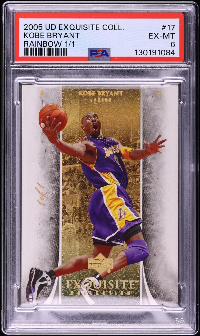 2005 Exquisite Collection Rainbow Kobe Bryant 1/1 #17 PSA 6 EXMT
