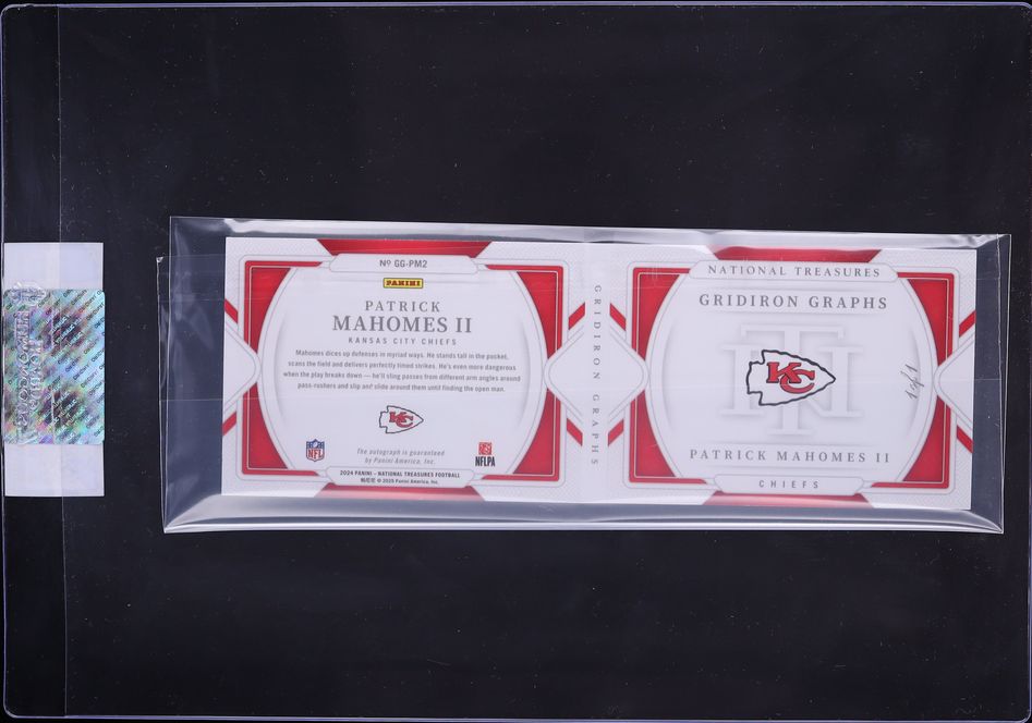 2024 National Treasures Gridiron Graphs Platinum Patrick Mahomes II AUTO 1/1 #GG-PM2 CGC AUTH