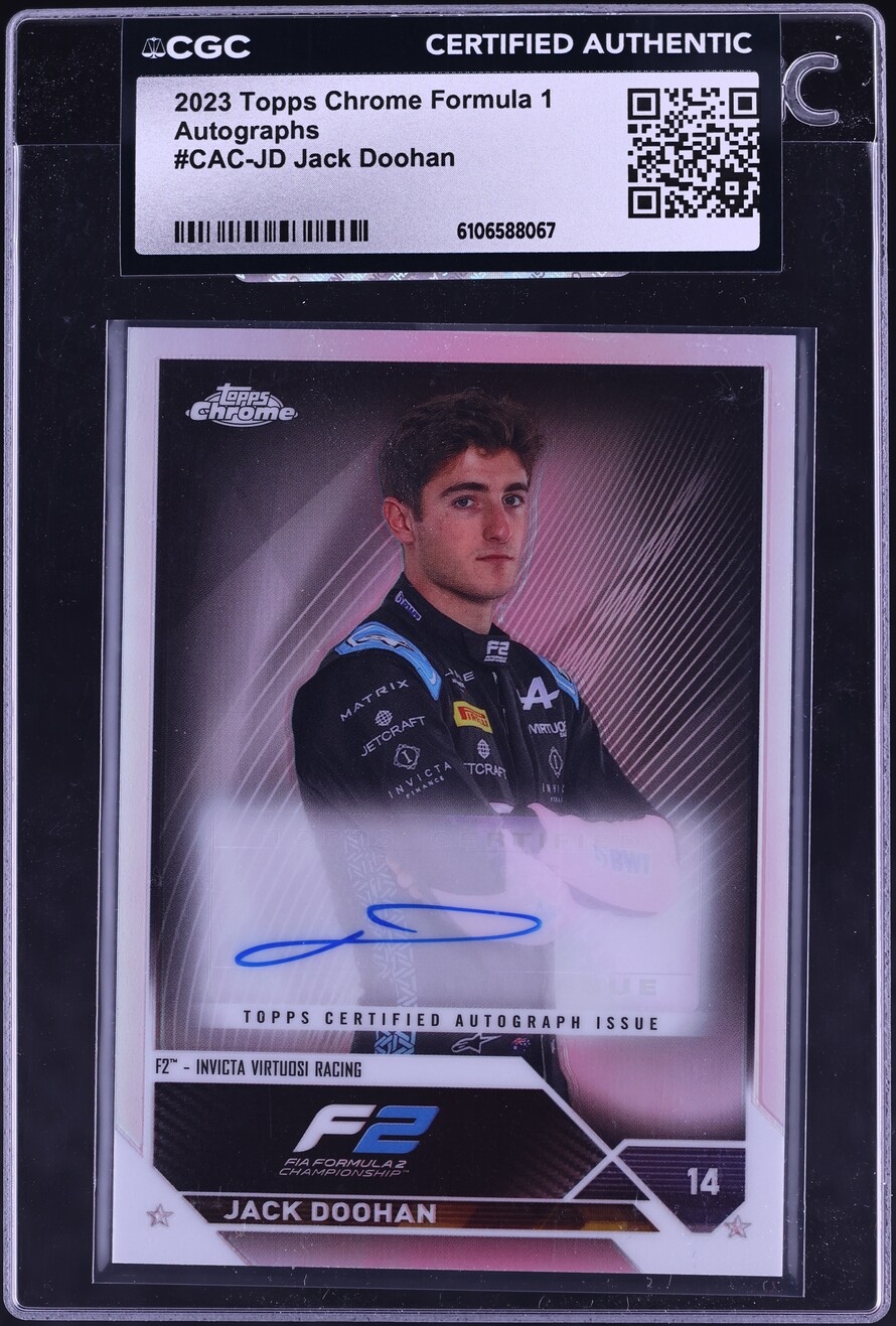 2023 Topps Chrome Formula 1 Jack Doohan ROOKIE AUTO #CAC-JD CGC AUTH on ...