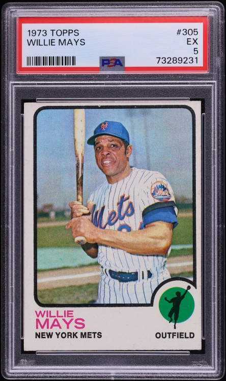 1973 Topps Willie Mays #305 PSA 5 EX