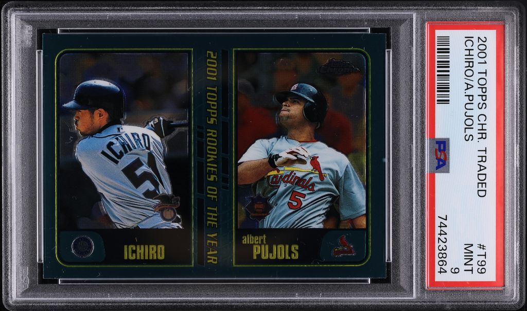 2001 Topps Chrome Traded Ichiro Suzuki & Albert Pujols