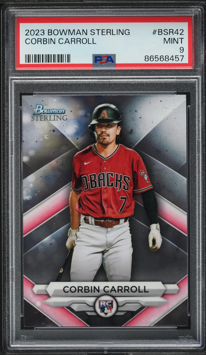 2023 Bowman Sterling Corbin Carroll ROOKIE #BSR-42 PSA 9 MINT