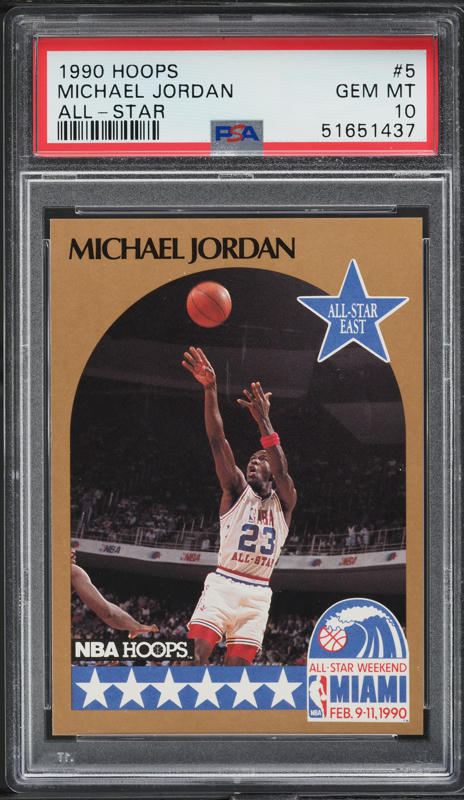 [Tokyo_DC]1990 Hoopsマイケル•ジョーダン PSA-10 1990 Hoops Michael Jordan ALL-STAR #5 PSA 10 GEM MINT on Fanatics