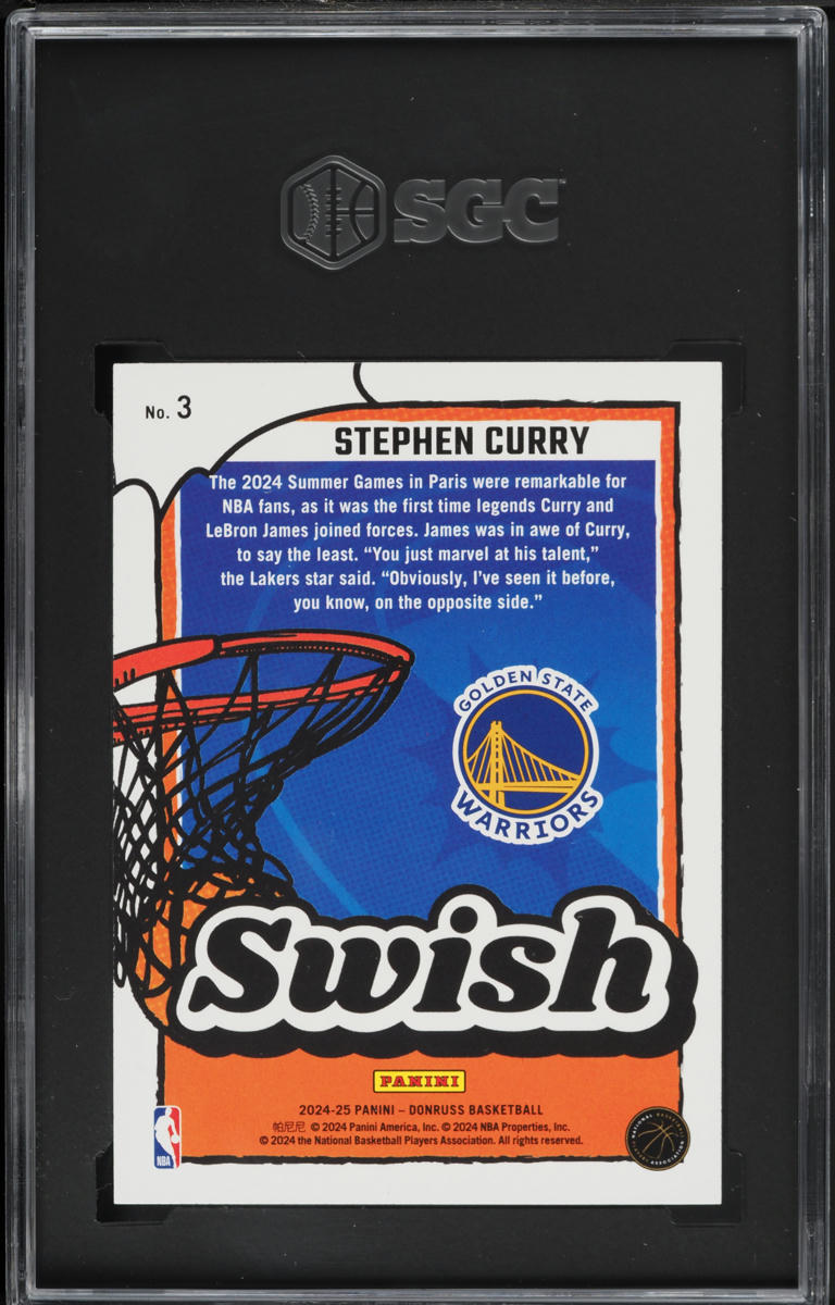 2024 Donruss Swish Stephen Curry #3 SGC 9.5 MINT+