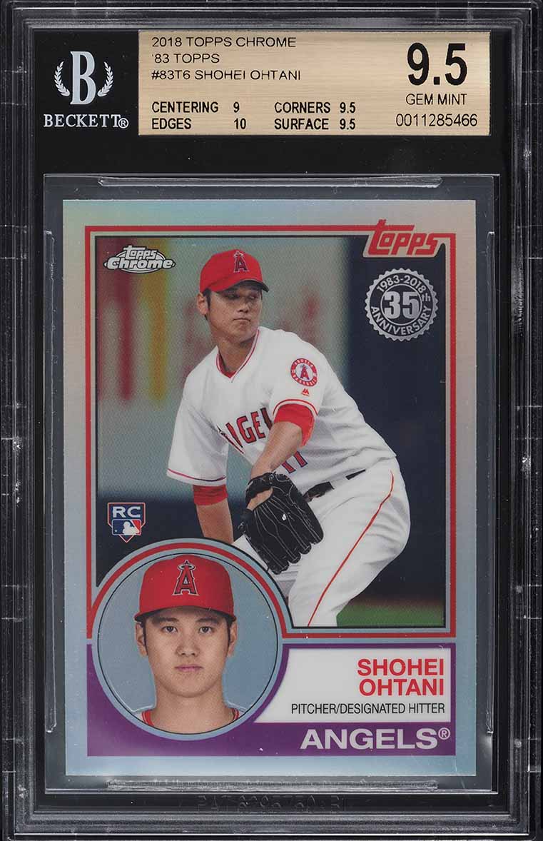 2018 Topps Chrome '83 Design Shohei Ohtani ROOKIE #83T-6 SGC