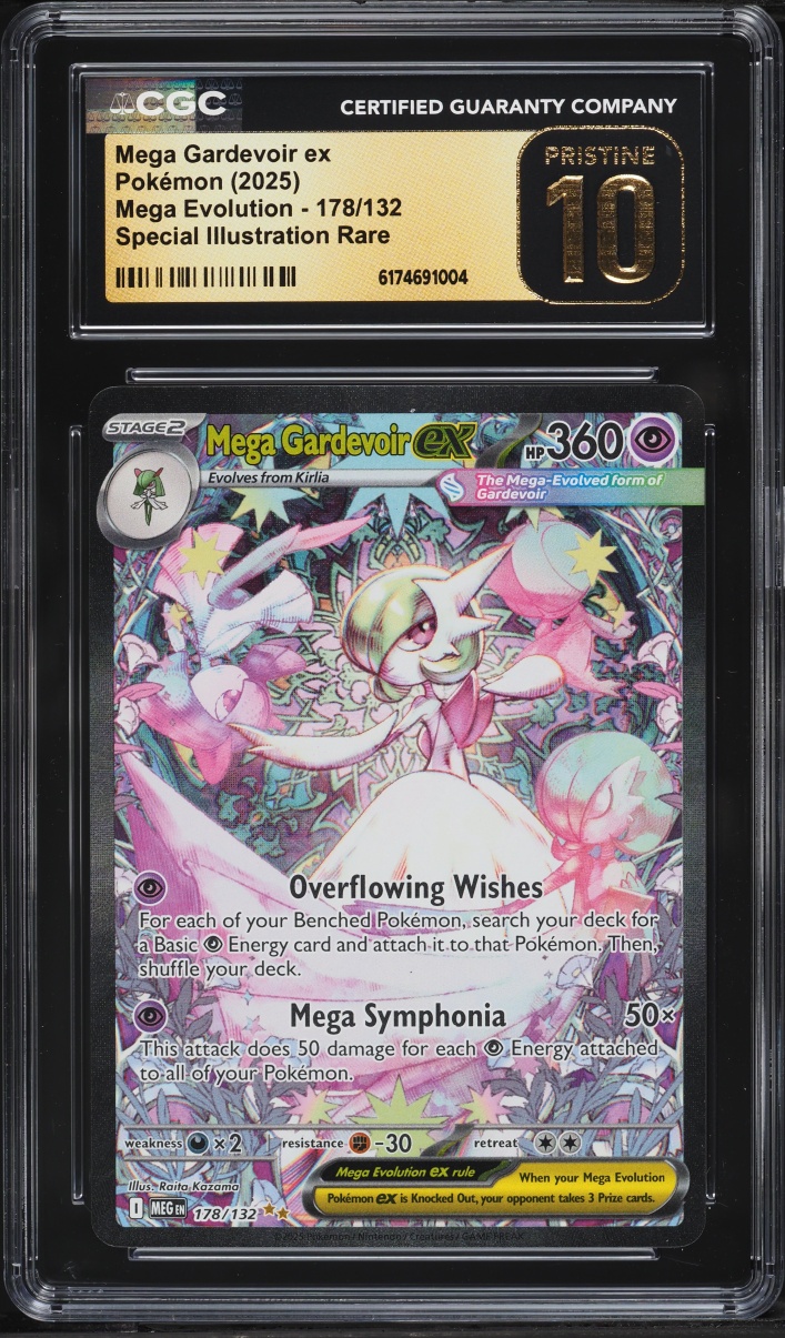 2025 Pokemon Mega Evolution SIR Mega Gardevoir EX #178 CGC 10 PRISTINE