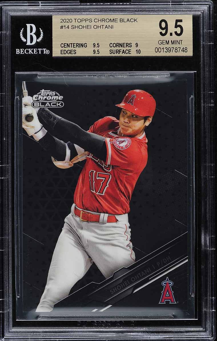 2020 Topps Chrome Black Shohei Ohtani #14 BGS 9.5 GEM MINT on