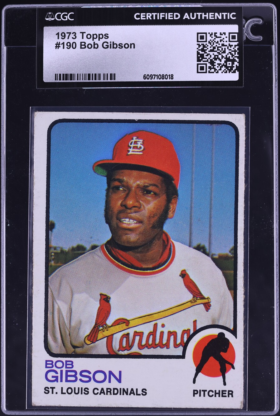 1973 Topps Bob Gibson #190 CGC AUTH