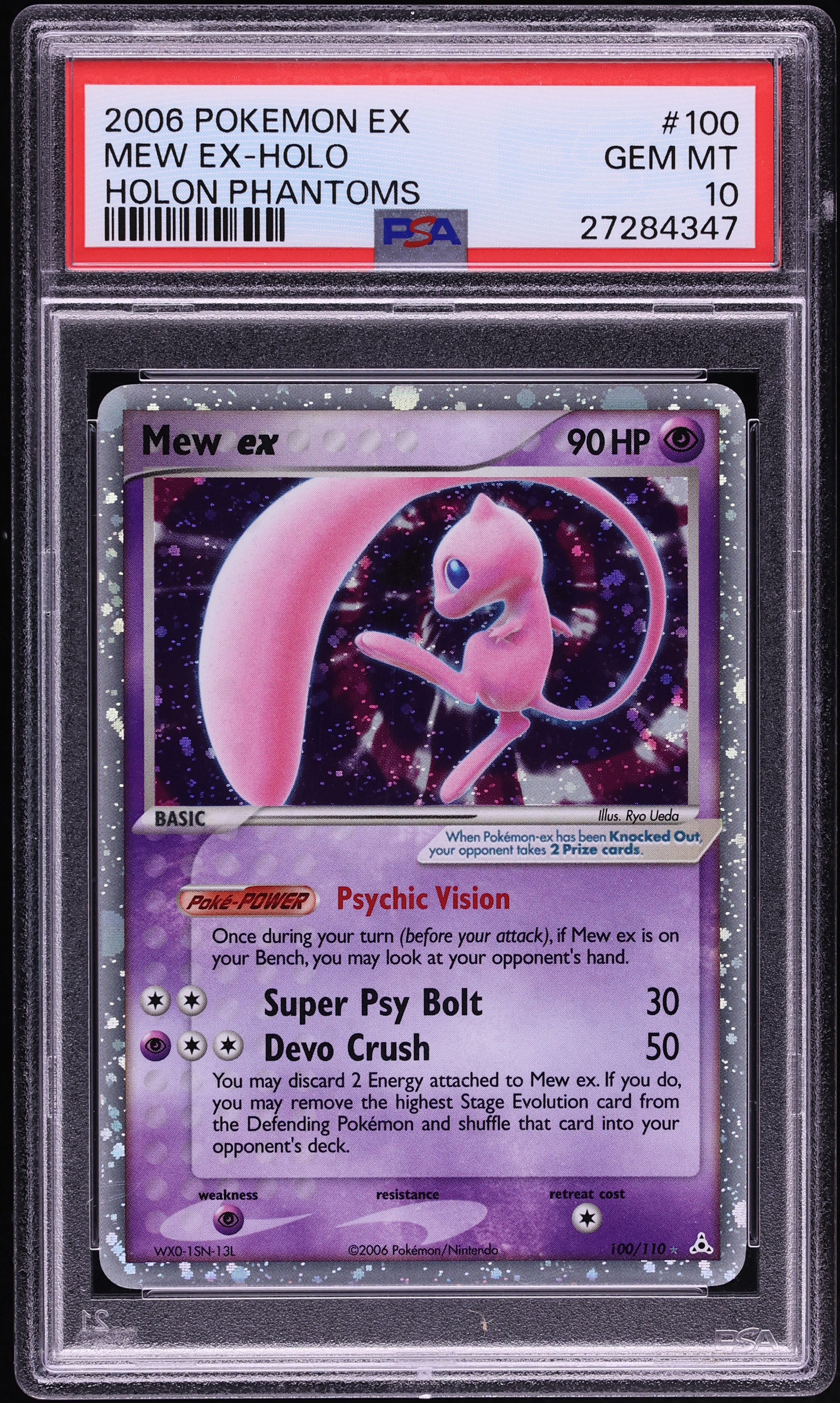 2006 Pokemon EX Holon Phantoms Holo Mew #100 PSA 10 GEM MINT
