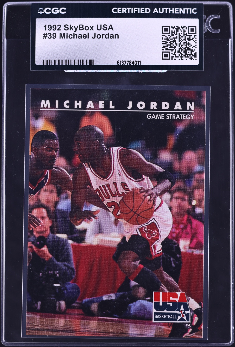 1992 Skybox USA Basketball Michael Jordan #39 CGC AUTH