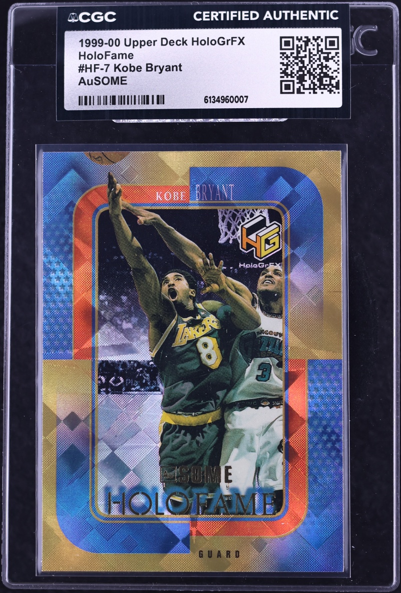 1999 Upper Deck HoloGrFX Holofame Ausome Kobe Bryant #HF-7 CGC AUTH