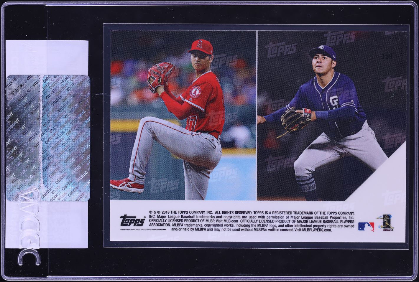 2018 Topps Now Shohei Ohtani Christian Villanueva ROOKIE #159 CGC AUTH