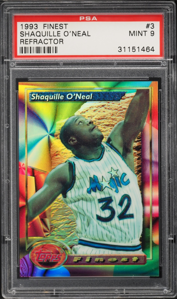 1993 Finest Refractor Shaquille O'Neal #3 PSA 9 MINT