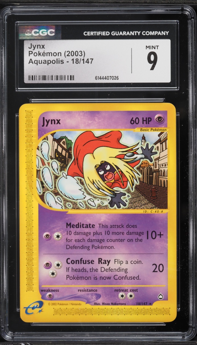 2003 Pokemon Aquapolis Jynx #18 CGC 9 MINT