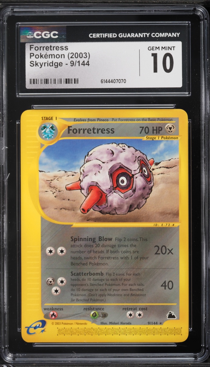 2003 Pokemon Skyridge Forretress #9 CGC 10 GEM MINT