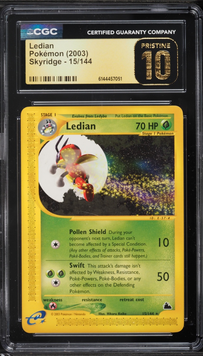 2003 Pokemon Skyridge Ledian #15 CGC 10 PRISTINE