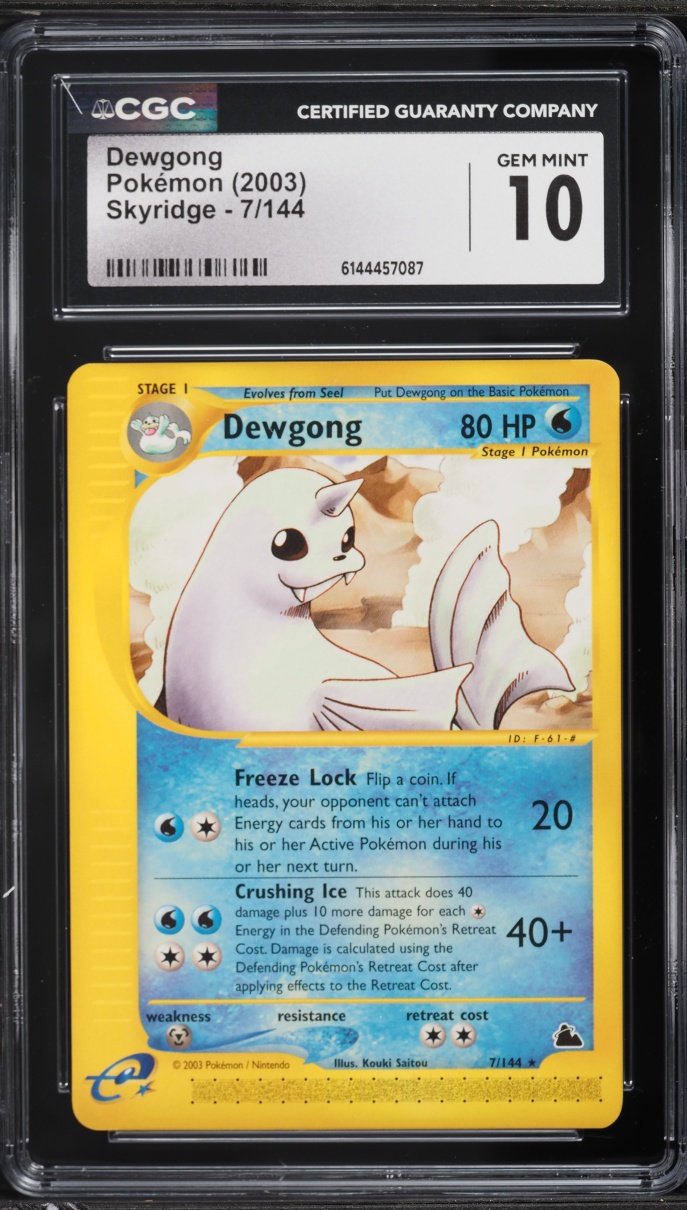 2003 Pokemon Skyridge Dewgong #7 CGC 10 GEM MINT