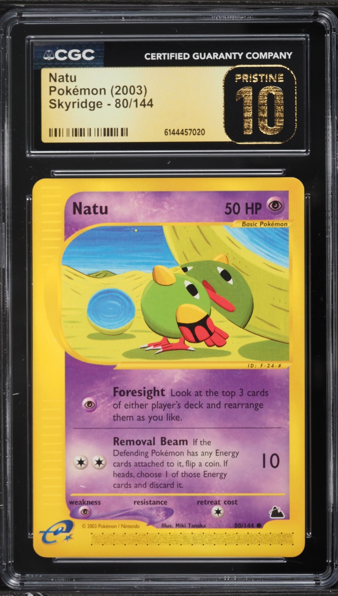 2003 Pokemon Skyridge Natu #80 CGC 10 PRISTINE