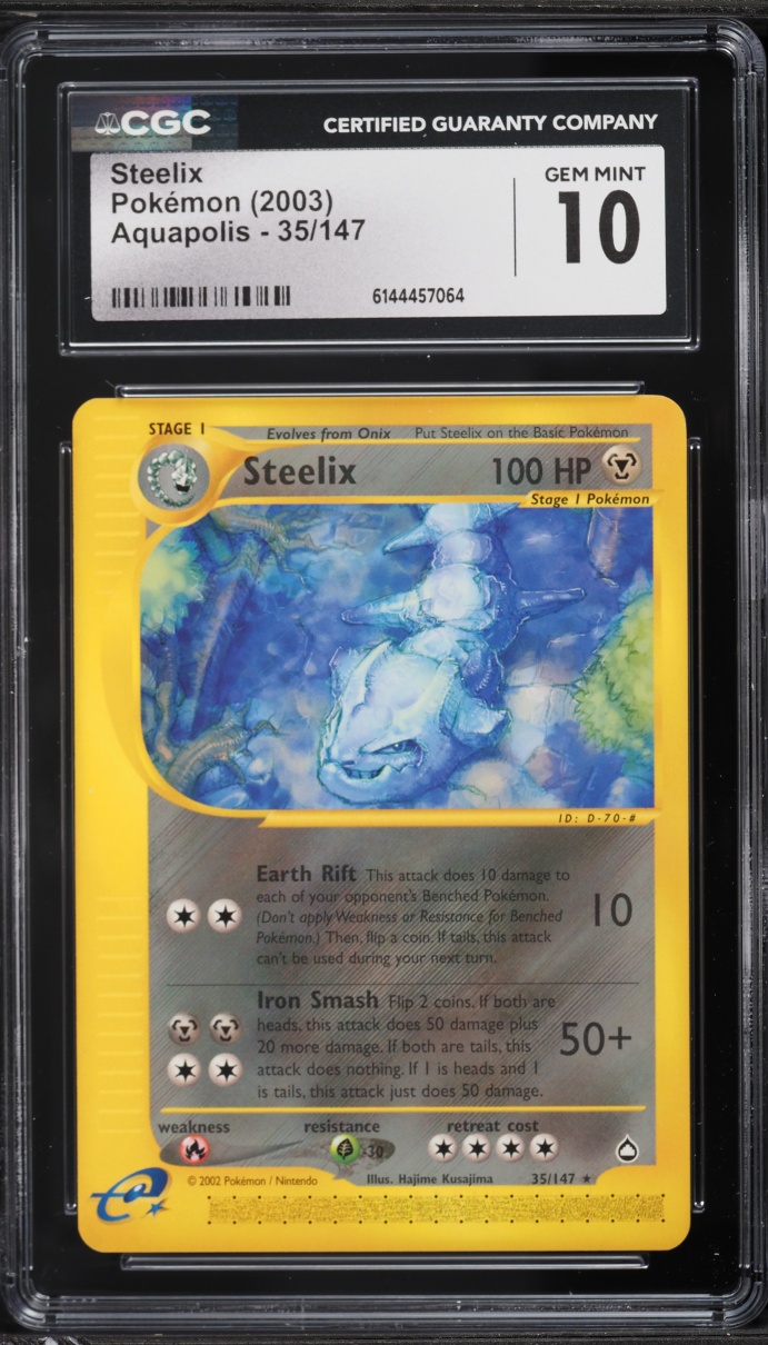 2003 Pokemon Aquapolis Steelix #35 CGC 10 GEM MINT
