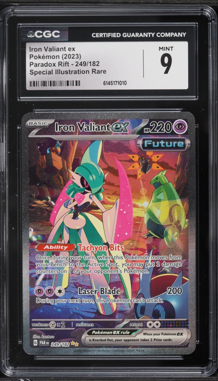 2023 Pokemon Scarlet & Violet Paradox Rift SIR Iron Valiant Ex #249 CGC 9 MINT