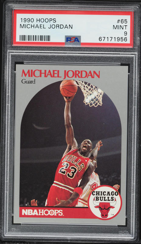 1990 Hoops Michael Jordan #65 PSA 9 MINT on Fanatics Collect