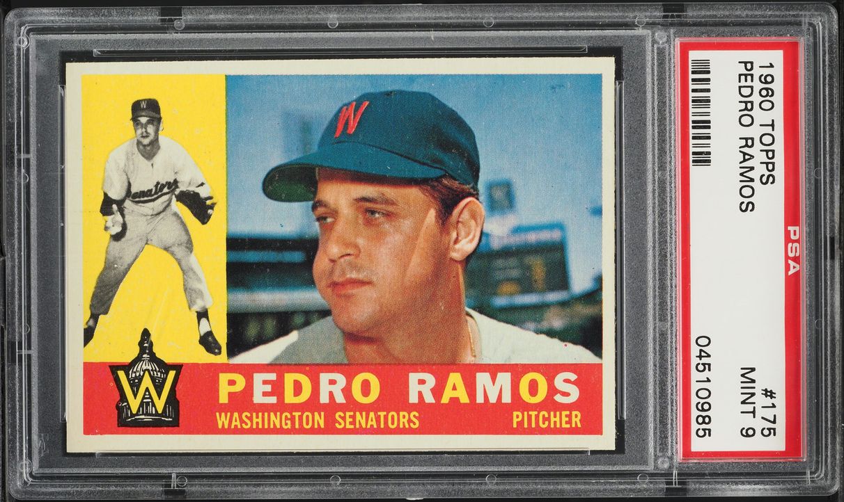 1960 Topps Pedro Ramos #175 PSA 9 MINT