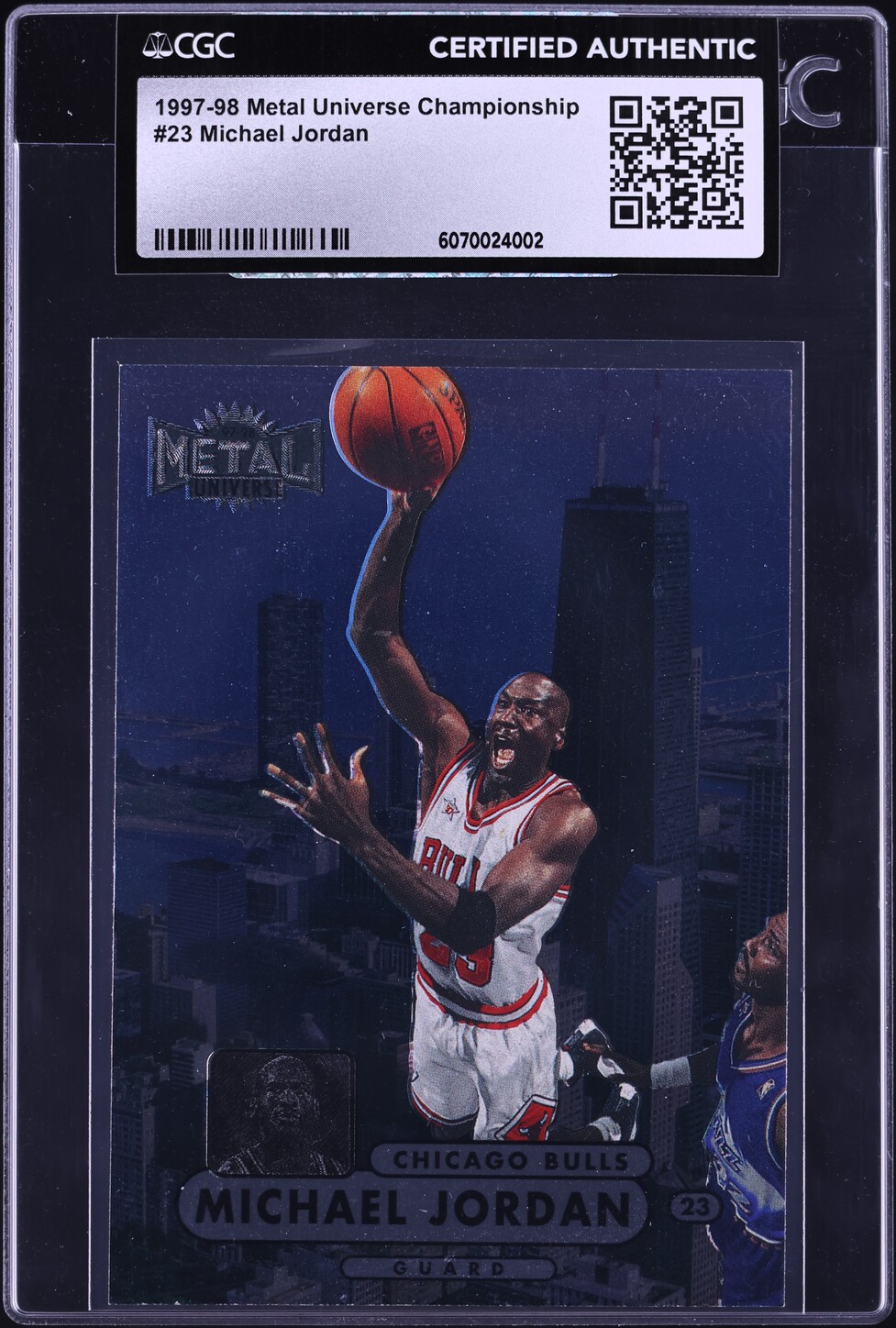 1997 Metal Universe Championship Michael Jordan #23 CGC AUTH