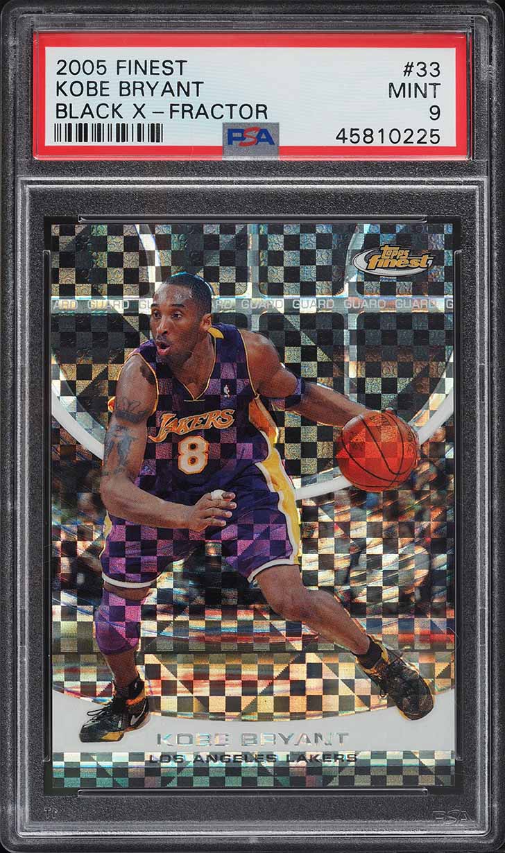 2005 Finest Black Xfractor Kobe Bryant 1/9 #33 PSA 9 MINT on