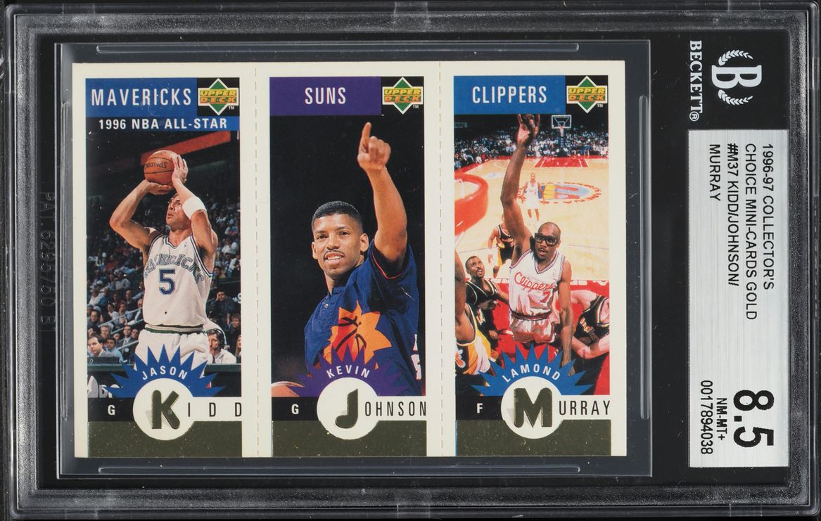 1996 Collector's Choice Mini-Cards Gold Kidd Johnson Murray #M37 BGS 8.5 NM-MT+