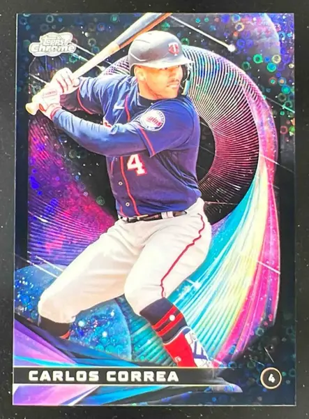 2015 Topps Chrome Refractor Carlos Correa ROOKIE RC AUTO /499