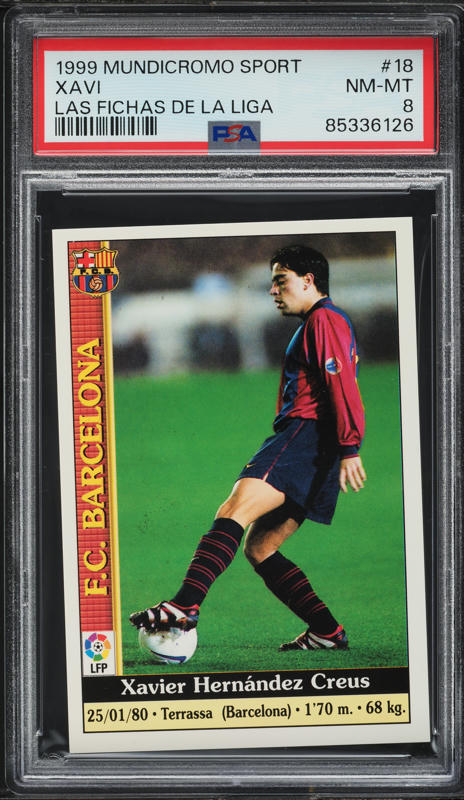 1998 Panini Barca Centenari Xavier Herandez Creus ROOKIE #190 PSA