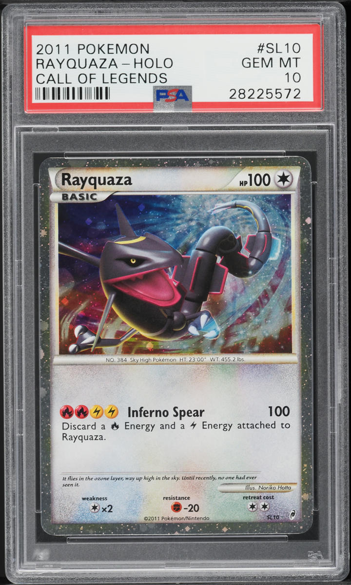 2011 Pokemon Call Of Legends Holo Rayquaza #SL10 PSA 10 GEM MINT