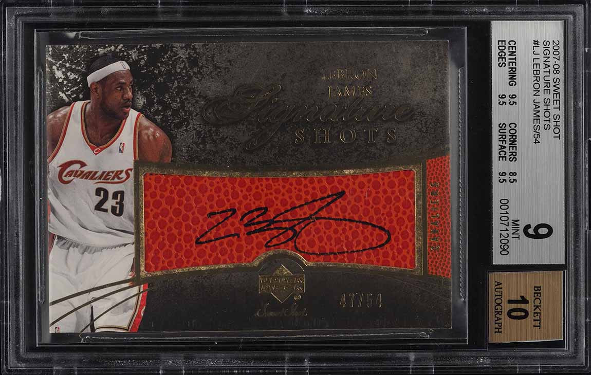 bushdebrunt　jamesfook checkmate 【L】 2007 Upper Deck Sweet Shot Signature Shots LeBron James AUTO