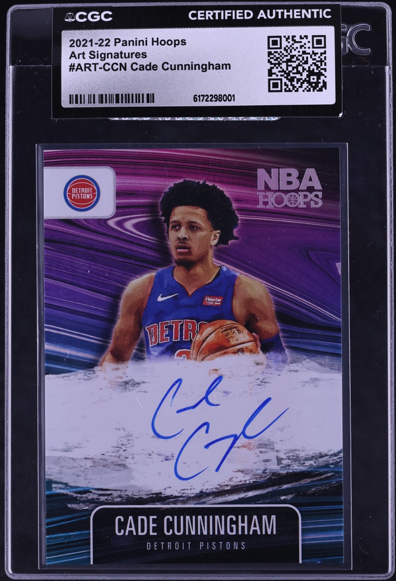 2021 Hoops Art Cade Cunningham AUTO #ART-CCN CGC AUTH