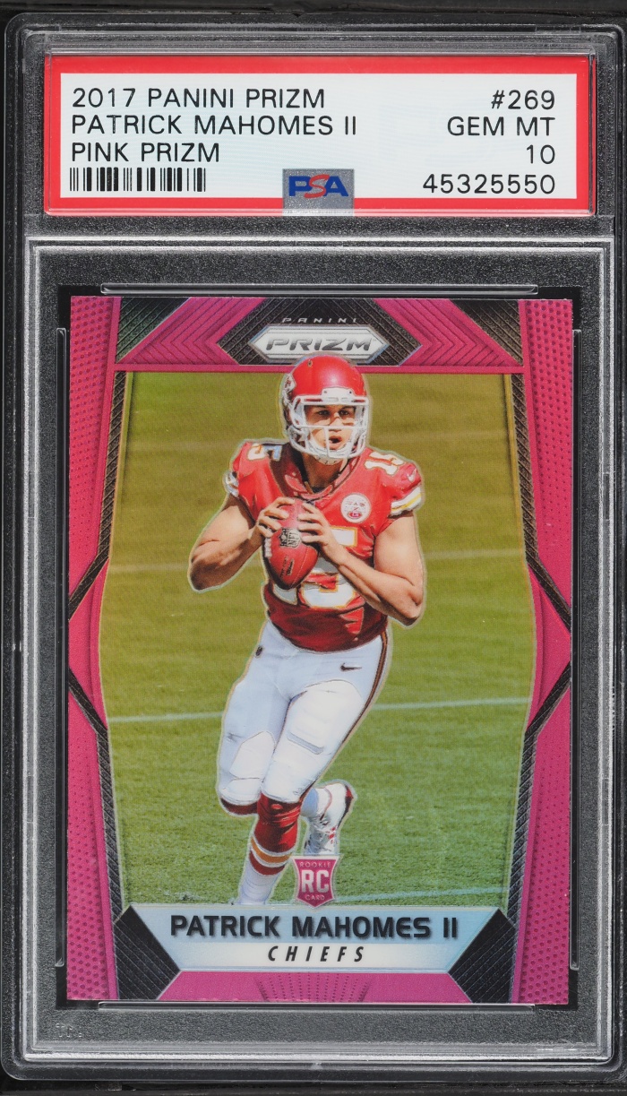 2017 Panini Prizm Pink Patrick Mahomes II ROOKIE #269 PSA 10 GEM MINT
