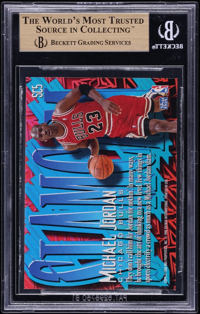 1996 Skybox Z-Force Slam Cam Michael Jordan #SC5 BGS 9.5 GEM MINT - Photo 2