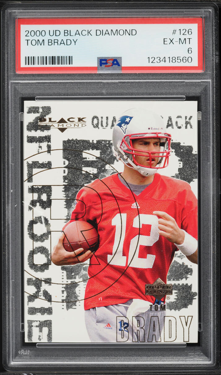 2000 Black Diamond Tom Brady ROOKIE #126 PSA 6 EXMT
