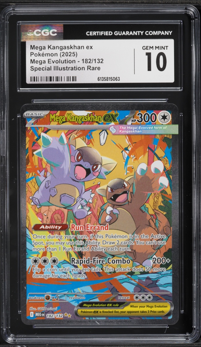 2025 Pokemon Mega Evolution SIR Mega Kangaskhan ex #182 CGC 10 GEM MINT