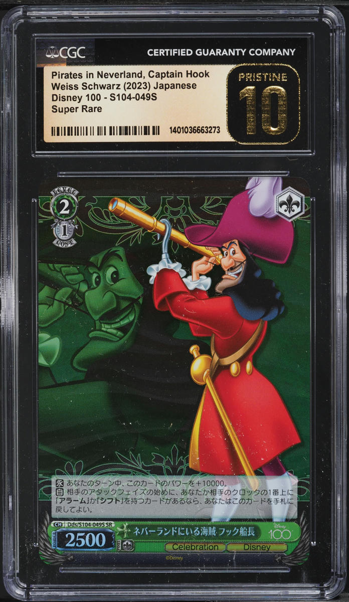 2023 Weiss Schwarz Japanese Disney 100 Pirates In Neverland, Captain Hook CGC 10