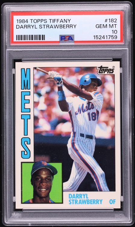 1984 Topps Tiffany Darryl Strawberry ROOKIE #182 PSA 10 GEM MINT - Photo 1