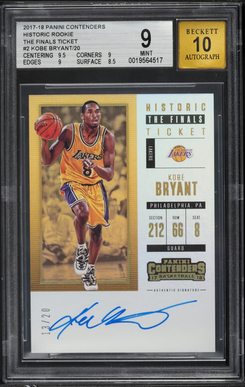 2017 Hoops Kobe Bryant #291 PSA 10 GEM MINT on Fanatics Collect