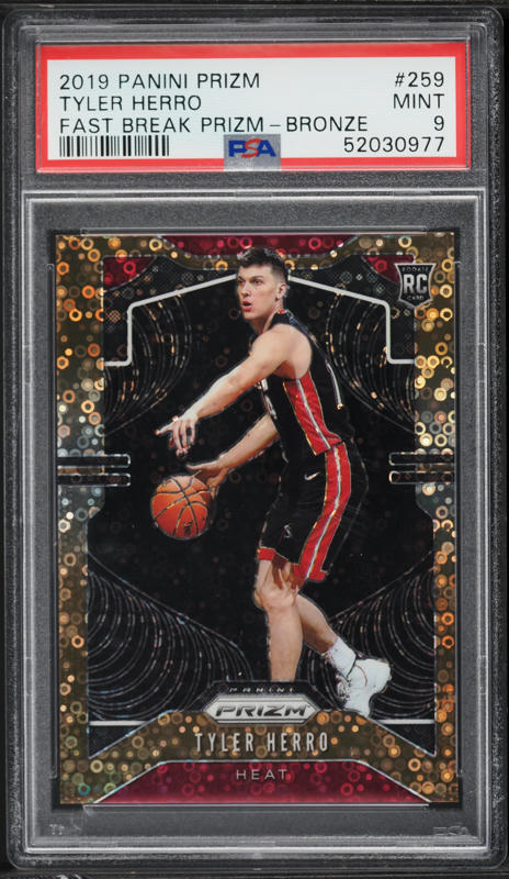 2019 Panini Prizm Fast Break Bronze Tyler Herro ROOKIE /20 #259