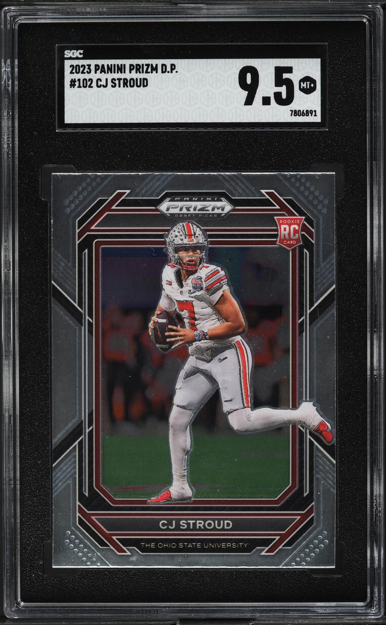 2023 Panini Prizm Draft Picks C.J. Stroud ROOKIE #102 SGC 9.5 MINT+