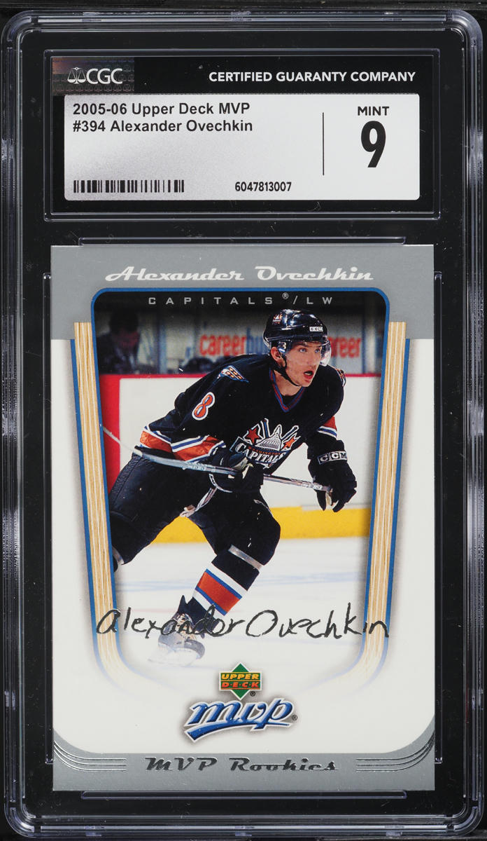 2005 Upper Deck MVP Alexander Ovechkin ROOKIE #394 CGC 9 MINT
