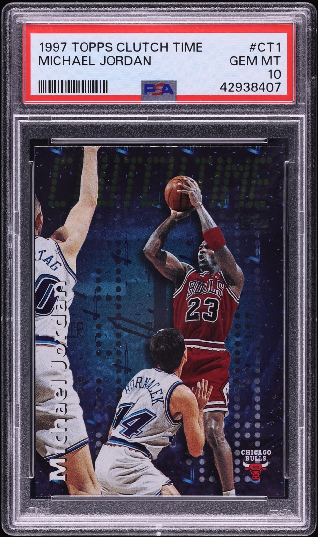 1997 Topps Clutch Time Michael Jordan #CT1 PSA 10 GEM MINT